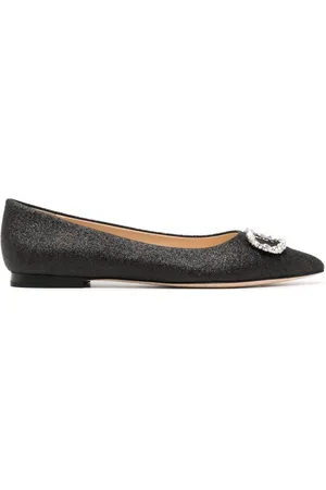 DEE OCLEPPO Flats con detalles de cristal
