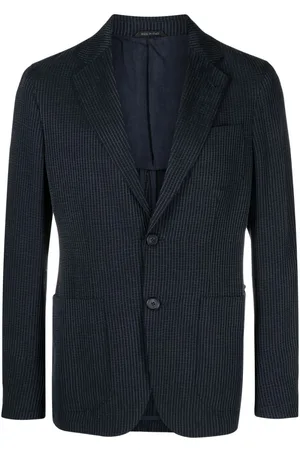Giorgio Armani Blazer con botones y rayas estampadas