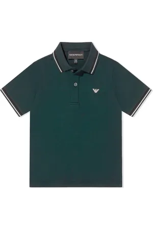 Emporio Armani Playera tipo polo con logo estampado