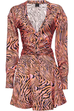 Pinko Vestido camisero corto con diseño acampanado