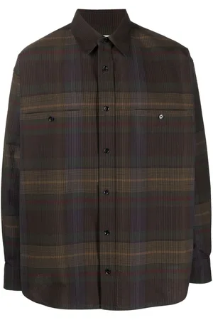 LEMAIRE Camisa con cuadros estampados