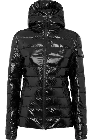 Philipp Plein Chamarra capitonada con placa del logo