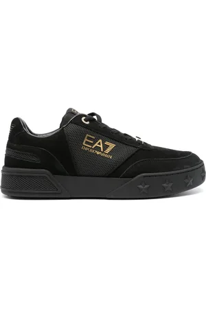 EA7 Tenis con agujetas y logo estampado