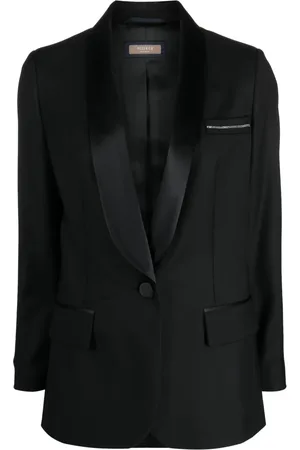 PESERICO SIGN Blazer con botones y solapas de esmoquin