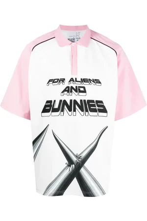 Natasha Zinko Playera tipo polo Techno For Aliens And Bunnies