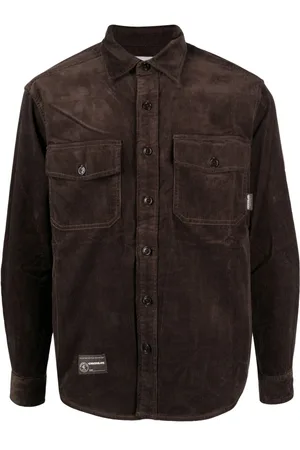 Chocoolate Camisa de pana con parche del logo