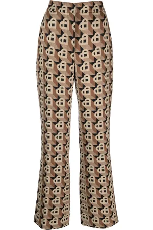 Casablanca Pantalones con corazones en jacquard