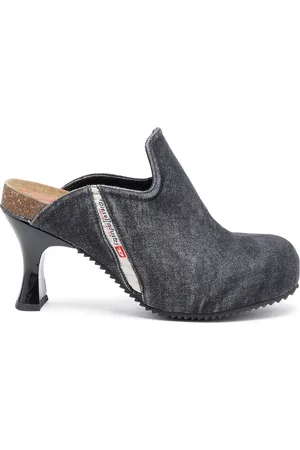 Diesel Mules de mezclilla D-Woodstock W con tacón de 80mm