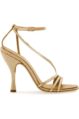 Salvatore Ferragamo Sandalias con detalles de cristal y tacón de 105mm