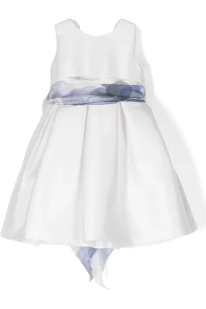 Mimilù Vestido plisado con moño de organza