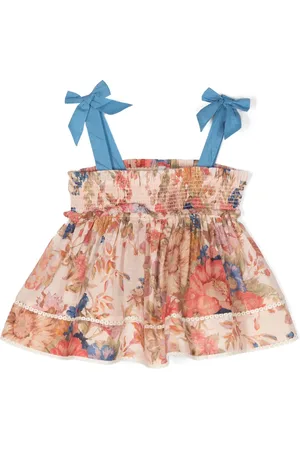 ZIMMERMANN Top a capas con estampado floral