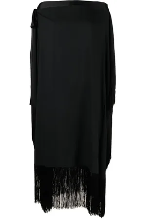 ‎Taller Marmo‎ Vestido estilo caftán largo y bordes bordados