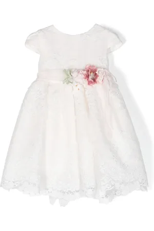 Mimilù Vestido de tul a capas con bordado floral