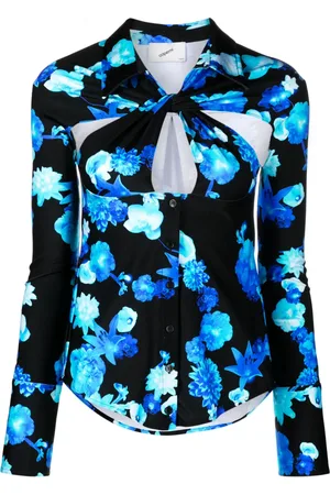 COPERNI Camisa con diseño retorcido y motivo floral