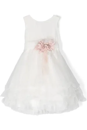 Mimilù Vestido a capas con volantes y apliques florales