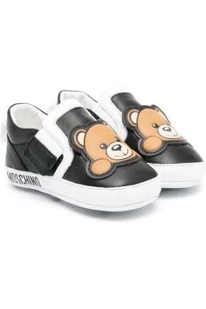 Moschino Tenis con aplique Teddy Bear