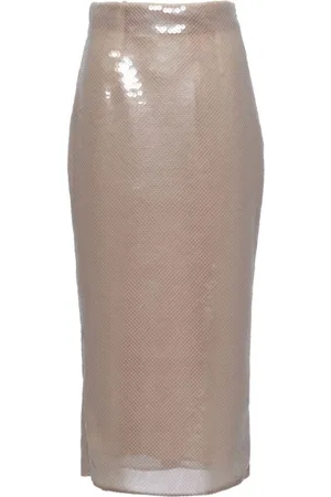 Prada Falda midi bordada con lentejuelas