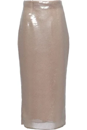 Prada Falda midi bordada con lentejuelas