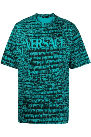 VERSACE Playera con cocodrilo estampado