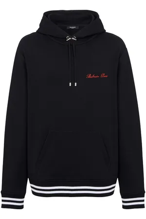 Balmain Hoodie con bordado Signature