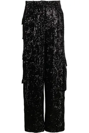 ROTATE Pantalones cargo con tiro alto
