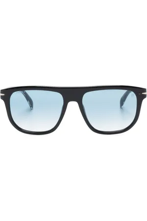 DB EYEWEAR BY DAVID BECKHAM Lentes de sol con armazón rectangular y placa del logo