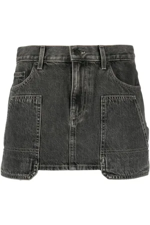 Helmut Lang Falda corta de mezclilla carpenter