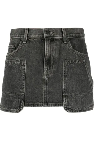 Helmut Lang Falda corta de mezclilla carpenter