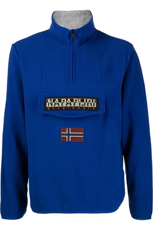 Napapijri Sudadera Burgee Half Zip con aplique del logo