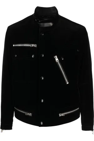 Tom Ford Chamarra biker con cuello alzado
