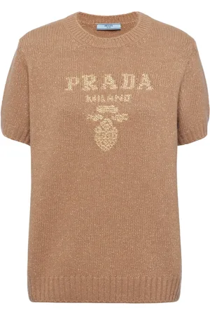 Prada Suéter con logo en intarsia