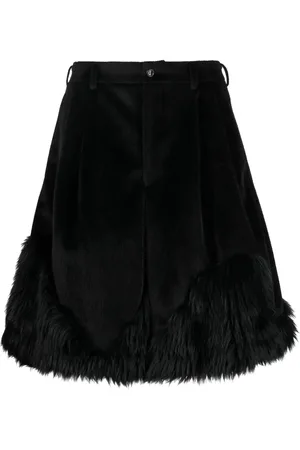 Comme des Garçons Bermudas texturizadas con pinzas