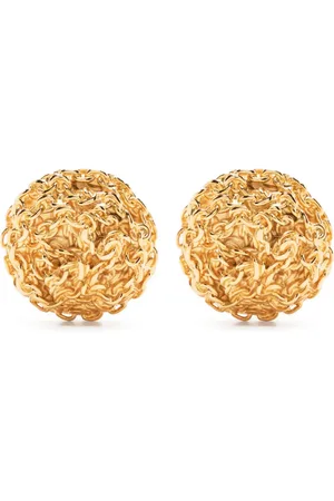 MATÉRIEL by Aleksandre Akhalkatsishvili Aretes texturizados con diseño de cadenas
