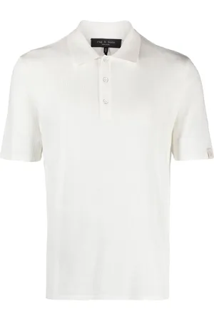 RAG&BONE Playera tipo polo tejida de canalé Harvey