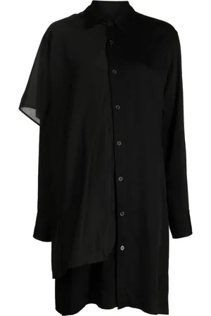 YOHJI YAMAMOTO Vestido camisero de satén