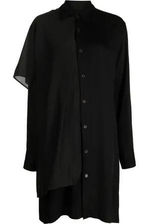 YOHJI YAMAMOTO Vestido camisero de satén