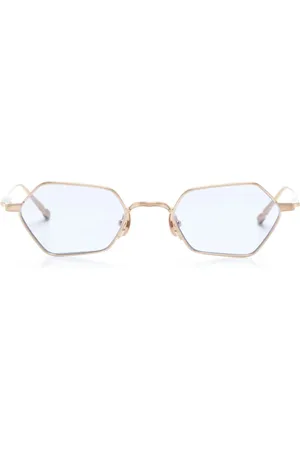 MATSUDA Lentes de sol con armazón geométrica de titanio