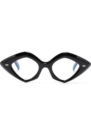 CUTLER & GROSS Lentes con armazón cat eye y logo grabado
