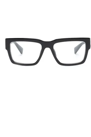 Miu Miu Lentes con armazón rectangular y placa del logo