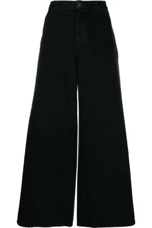 Khaite Jeans anchos Jacob con tiro bajo