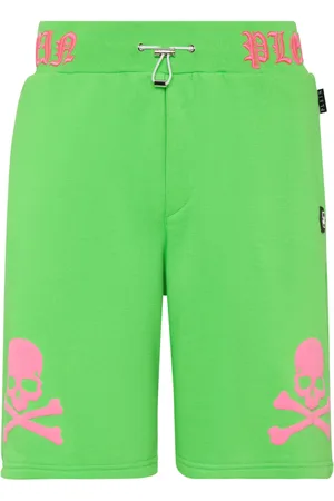 Philipp Plein Shorts deportivos con estampado gráfico
