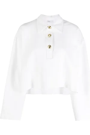 ROSETTA GETTY Playera tipo polo manga larga