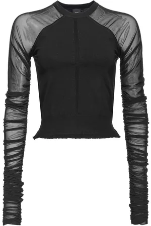 Pinko Blusa semitransparente fruncido