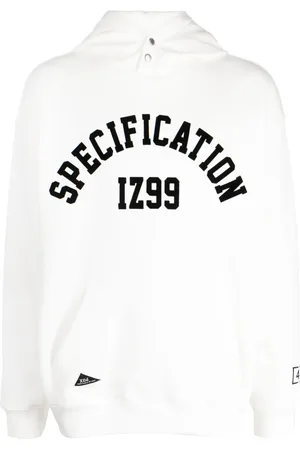 Izzue Hoodie con eslogan estampado y botones de presión