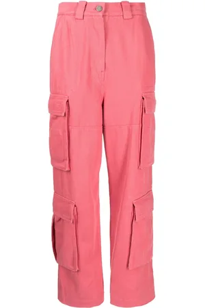 SJYP Pantalones cargo con tiro alto