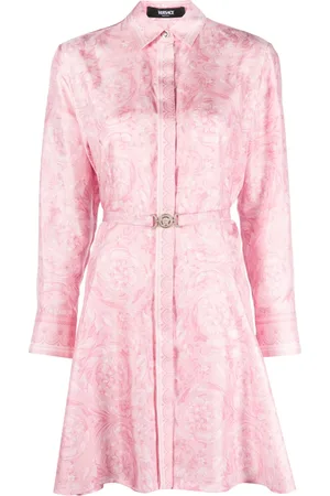 VERSACE Vestido camisero con estampado Barroco