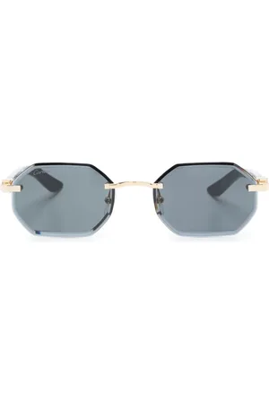 Cartier Lentes de sol geométricos sin armazón