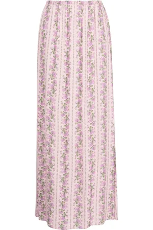 LOVESHACKFANCY Falda larga Jamila con estampado floral