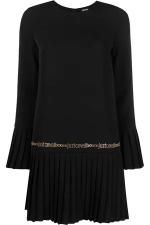 Roberto Cavalli Vestido corto con detalle plisado