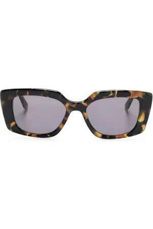 Karl Lagerfeld Lentes del sol con armazón cuadrada y logo grabado